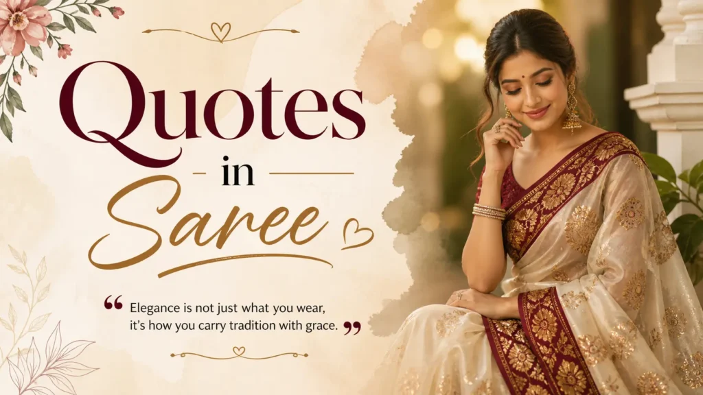 Quotes in Saree