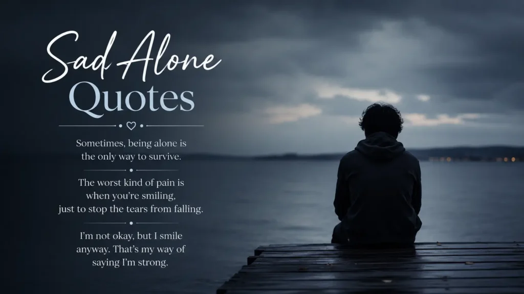 Sad Alone Quotes in English