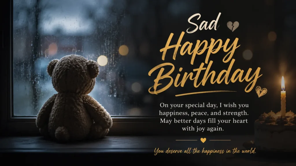 Sad Happy Birthday Wishes