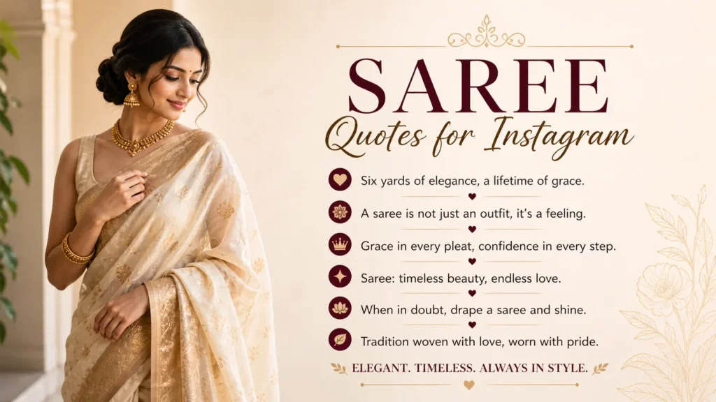 Saree Quotes for Instagram