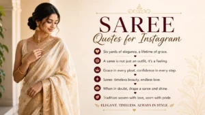 Saree Quotes for Instagram