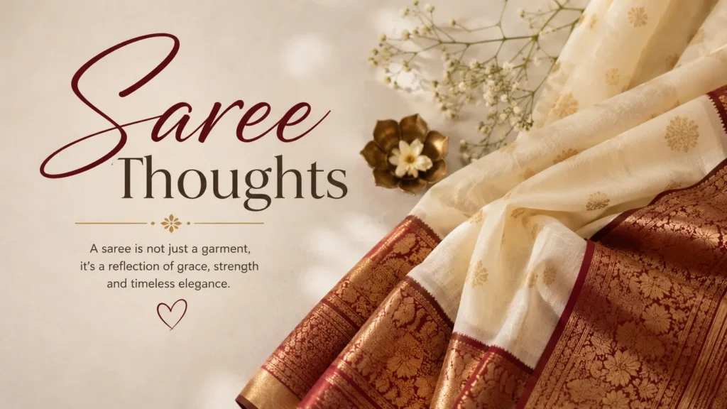 Saree Thoughts in English