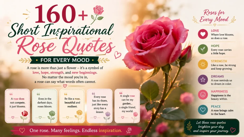 Short Inspirational Rose Quotes