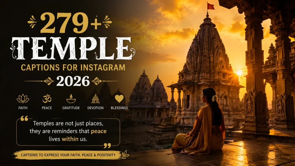Temple Captions for Instagram