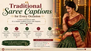Traditional Saree Captions for Every Occasion
