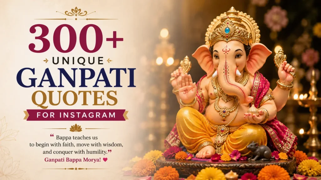 Unique Ganpati Quotes for Instagram