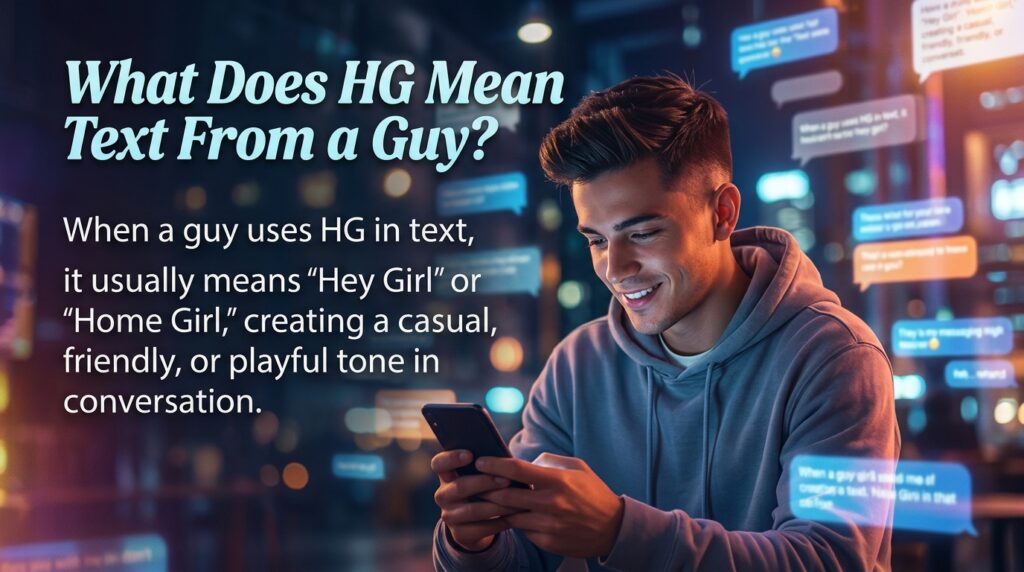 What Does HG Mean Text From a Guy