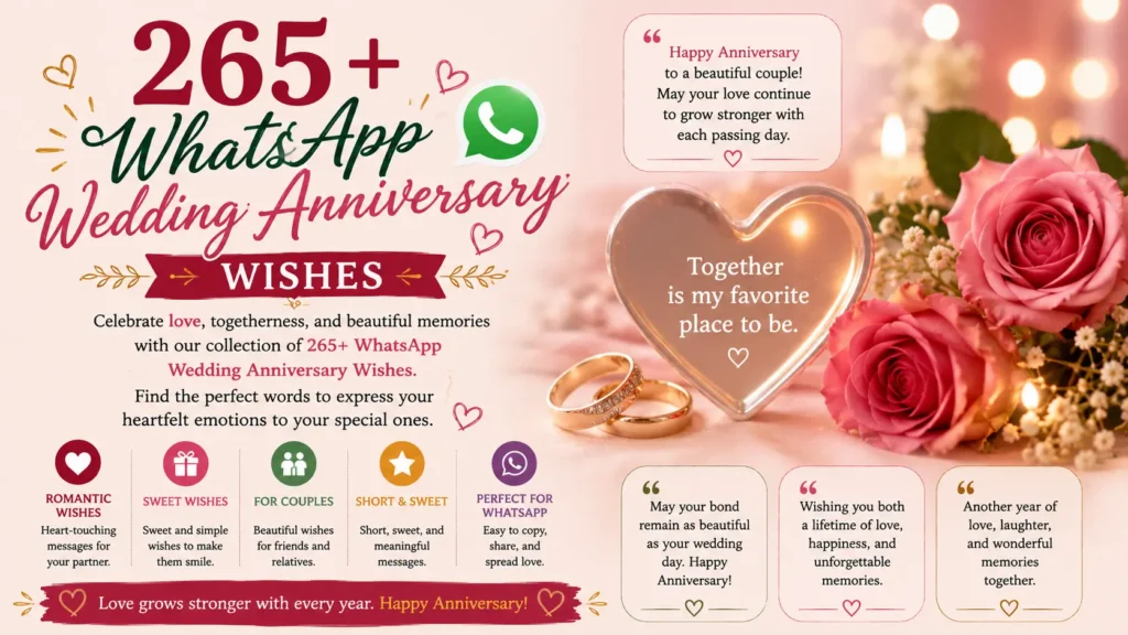 WhatsApp Wedding Anniversary Wishes
