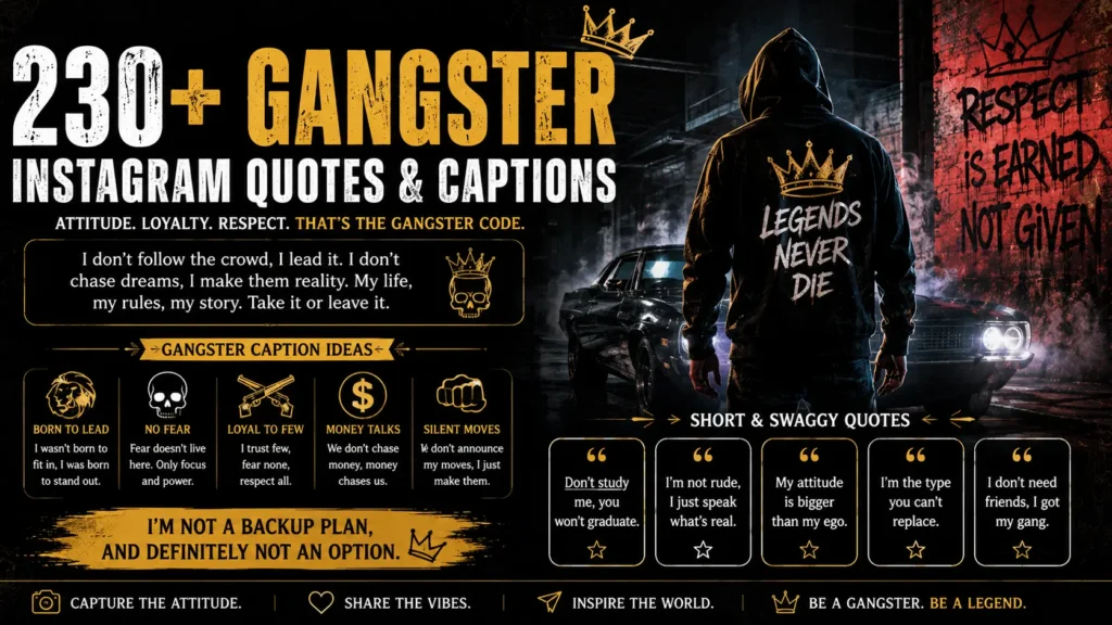 gangster quotes for instagram