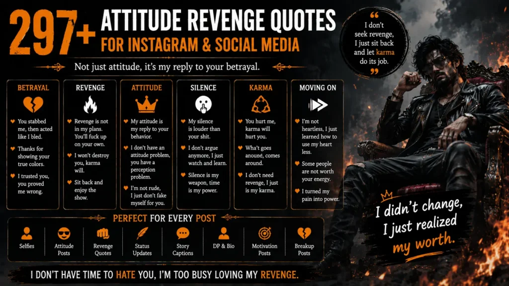 Attitude Revenge Quotes
