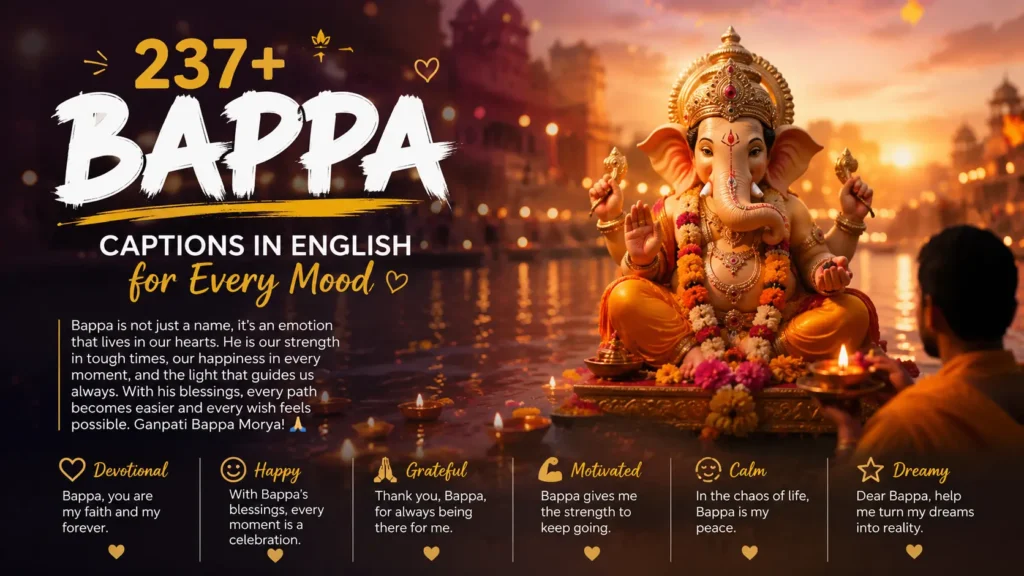 Bappa Captions in English