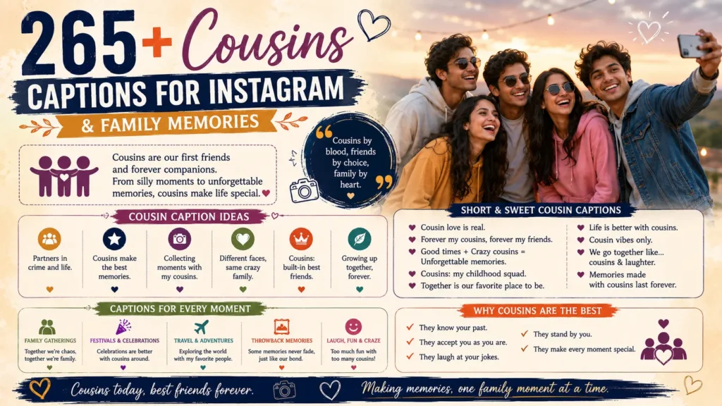 Cousins Caption