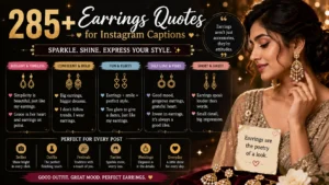 Earrings Quotes for Instagram