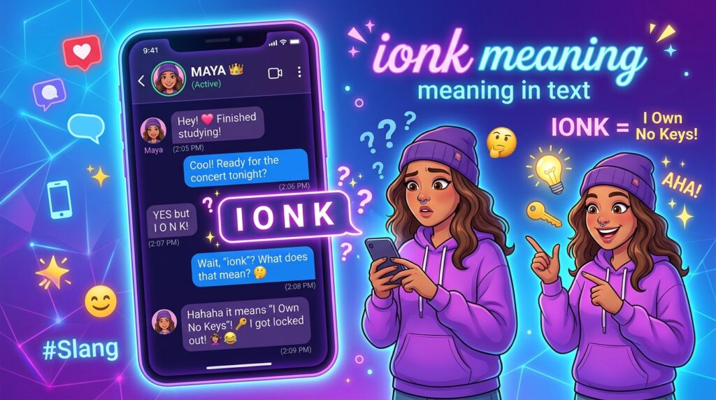 Ionk Meaning in Text
