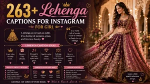 Lehenga Captions for Instagram for Girl