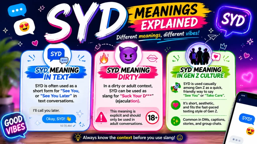 SYD Meaning in Text