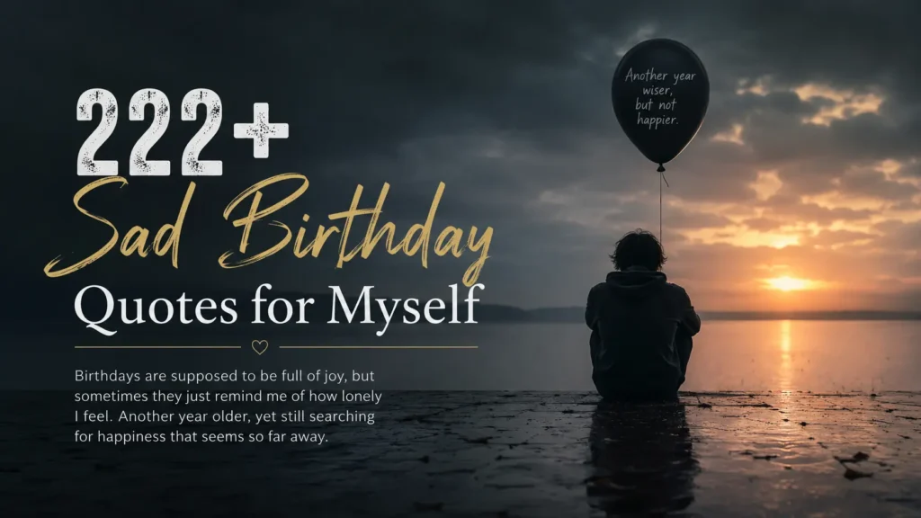 Sad Birthday Quotes for Myself