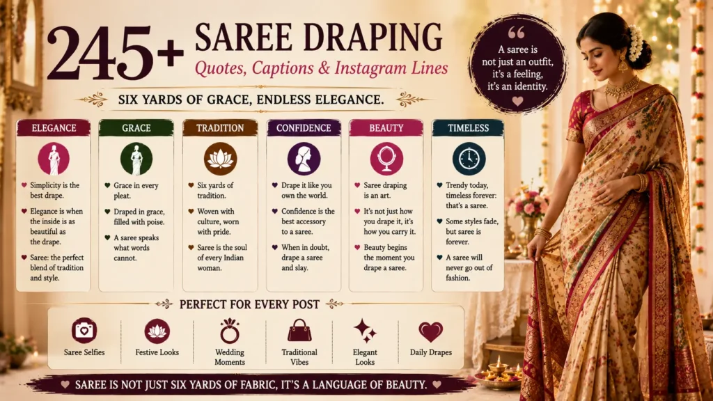 Saree Draping Quotes