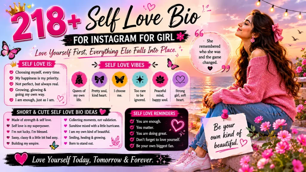 Self Love Bio for Instagram for Girl