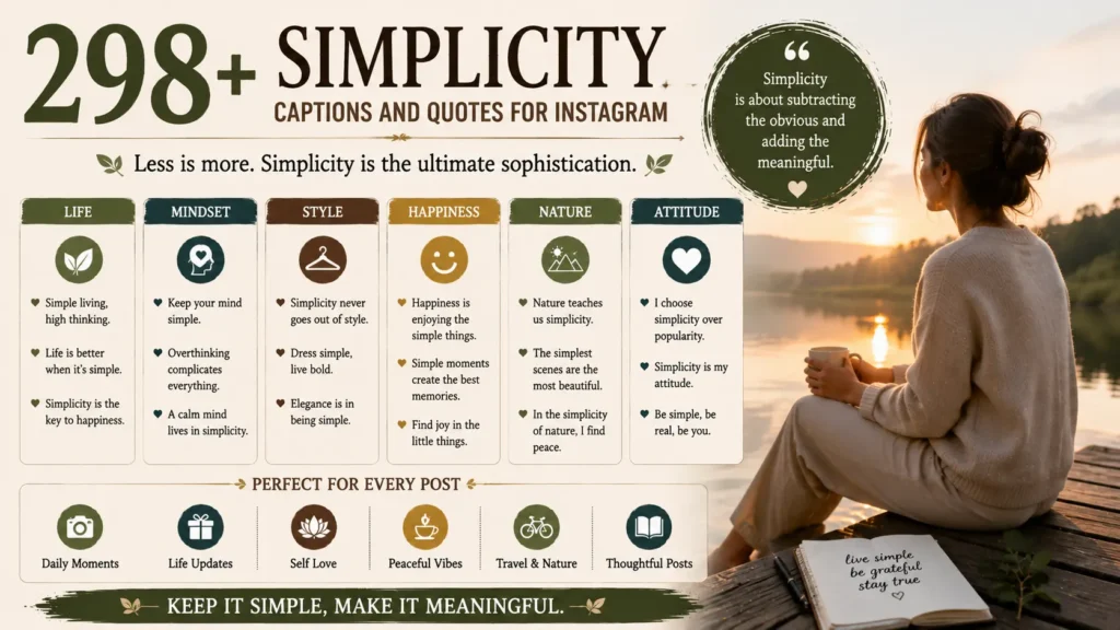 Simplicity Captions