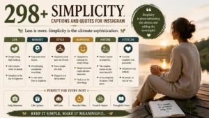 Simplicity Captions