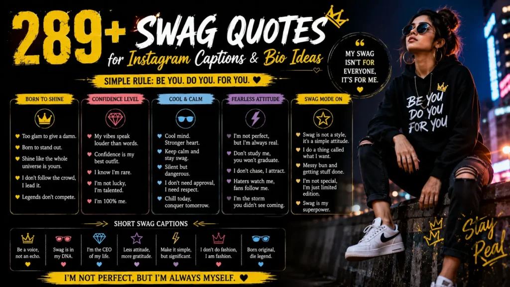 Swag Quotes for Instagram