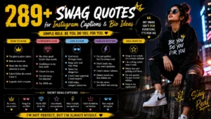 Swag Quotes for Instagram