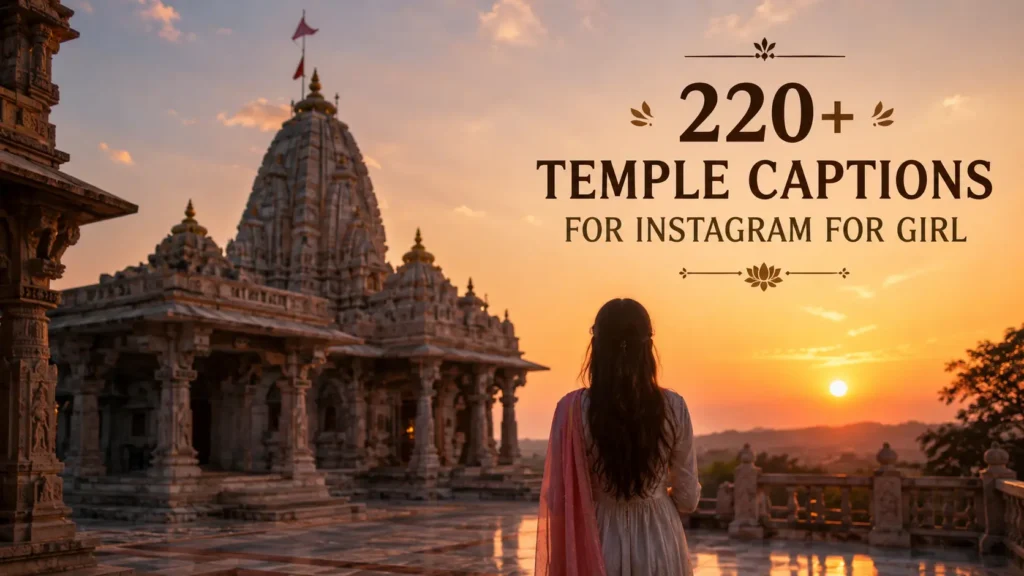 Temple Captions for Instagram for Girl