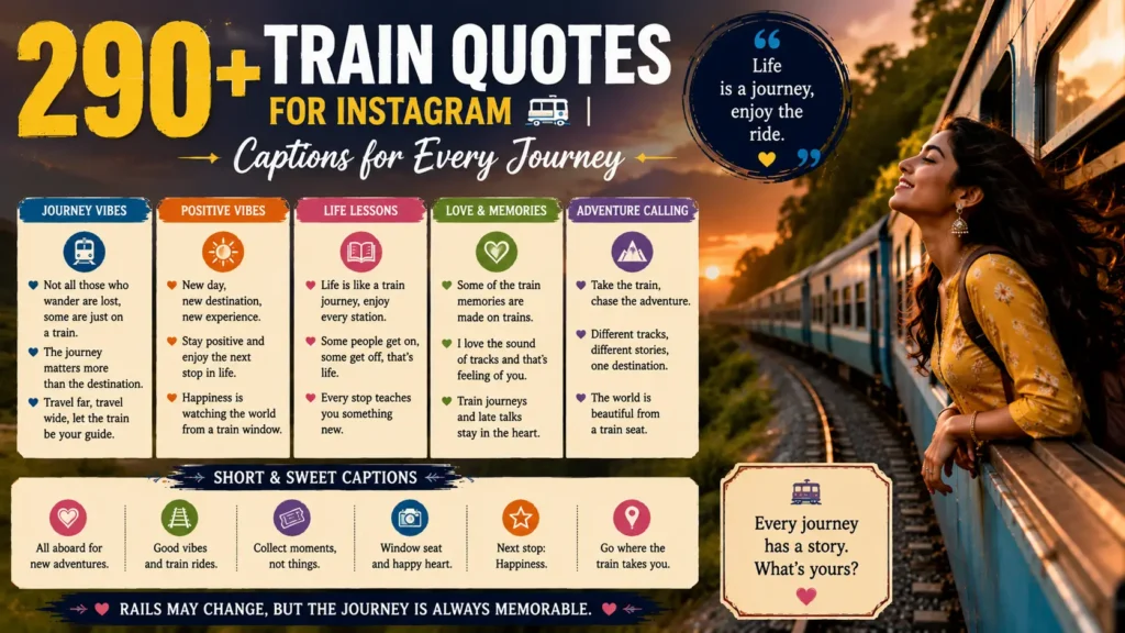 Train Quotes for Instagram