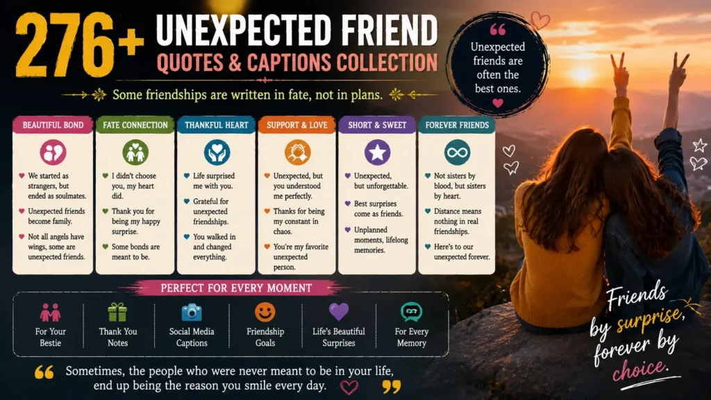 Unexpected Friend Quotes