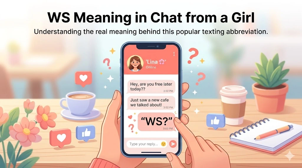 WS Meaning in Chat from a Girl