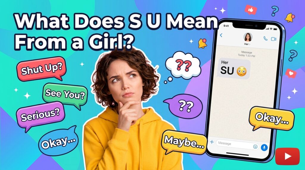 What Does S U Mean From a Girl