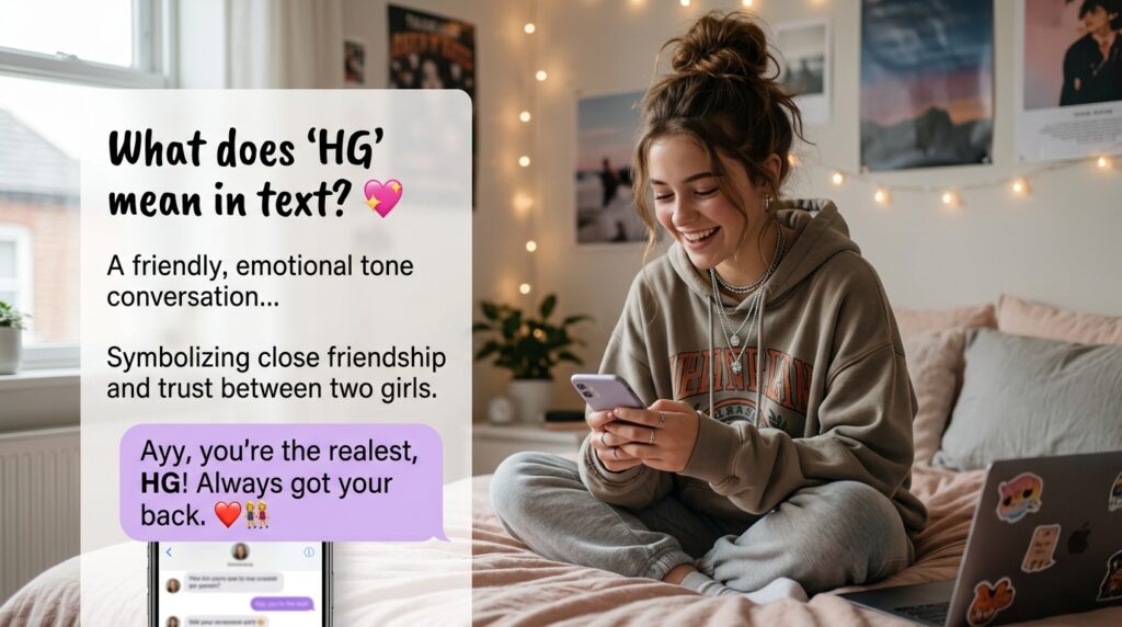 What does HG mean text from a girl