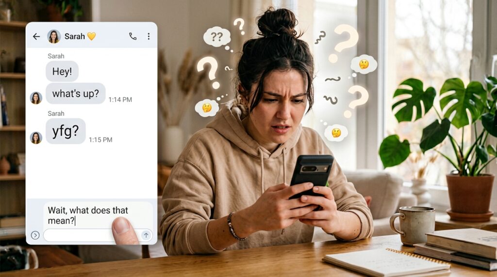 What does yfg mean in text