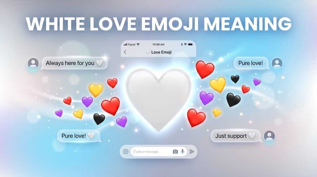 White Love Emoji Meaning