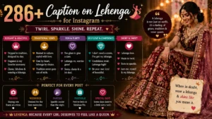 caption on lehenga for instagram