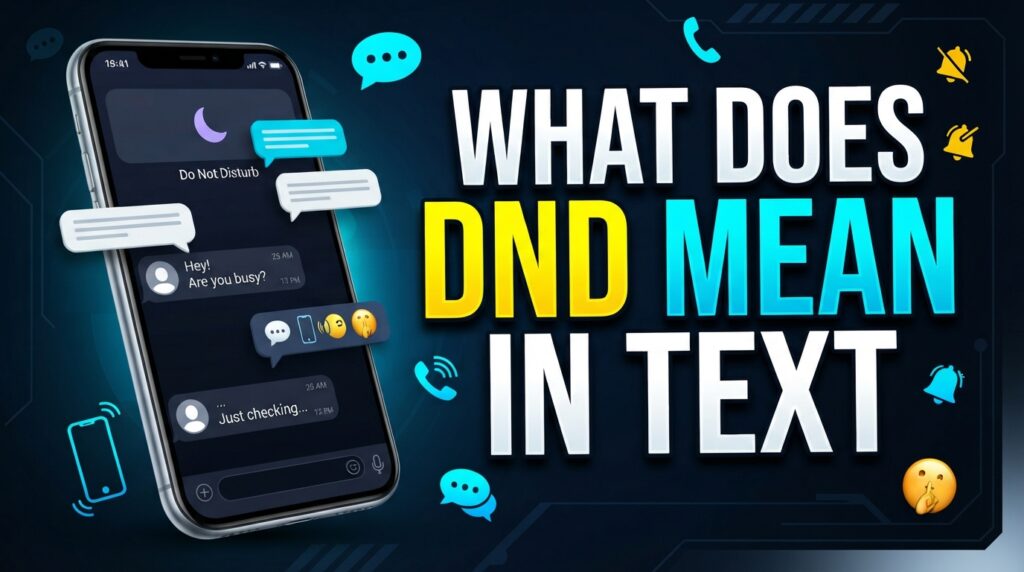 What Does DND Mean in Text