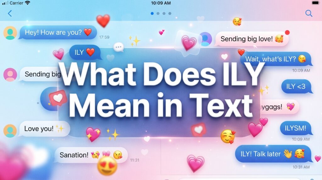 What Does ILY Mean in Text
